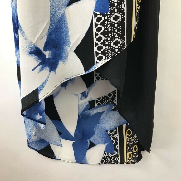 Bar III Tulip Hem Shift Dress Sleeveless Floral S - Picture 3 of 8